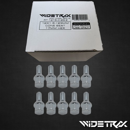 (10) 12x1.5 Wheel Lug Bolts Studs 17mm Hex Cone 23mm Shank For Mercedes Audi VW - Picture 3 of 4