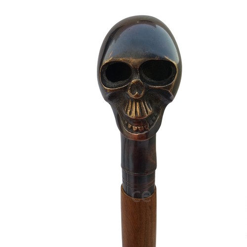 Antique Brass Handle Brown Wooden Walking Stick Cane Vintage Style Handmade Gift - Picture 5 of 69