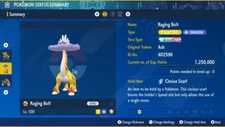 Raging Bolt  Hyper Trained Tera Type: Stellar Pokémon Scarlet and Violet