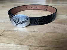 Looper Size: 44 Black Historic Western Embossed Belt Style 1650