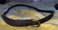 Dark Brown Knitted Style Belt