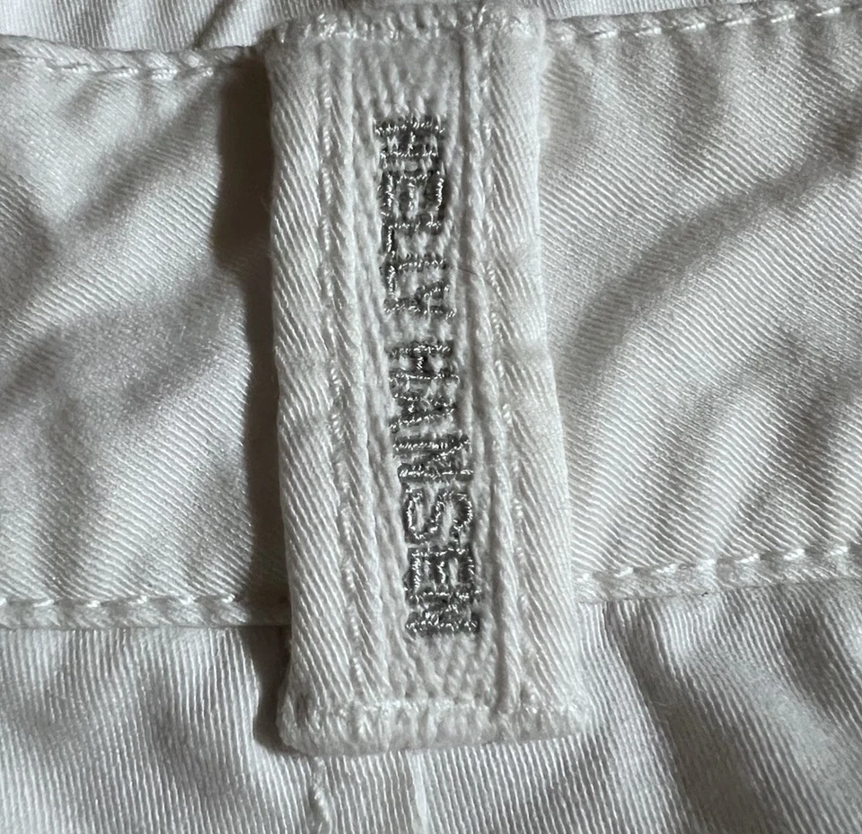 Pantalones Cortos Helly Hansen Nylon Para Mujer Talla 26 Blanco Bolsillos Logo Exterior Playa Surf Foto 3 de 4