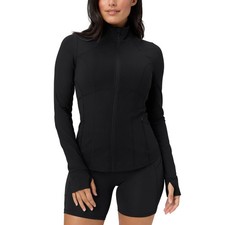 Fabletics Women's Active Jacket Midweight 4-Way Stretch Moisture Wicking