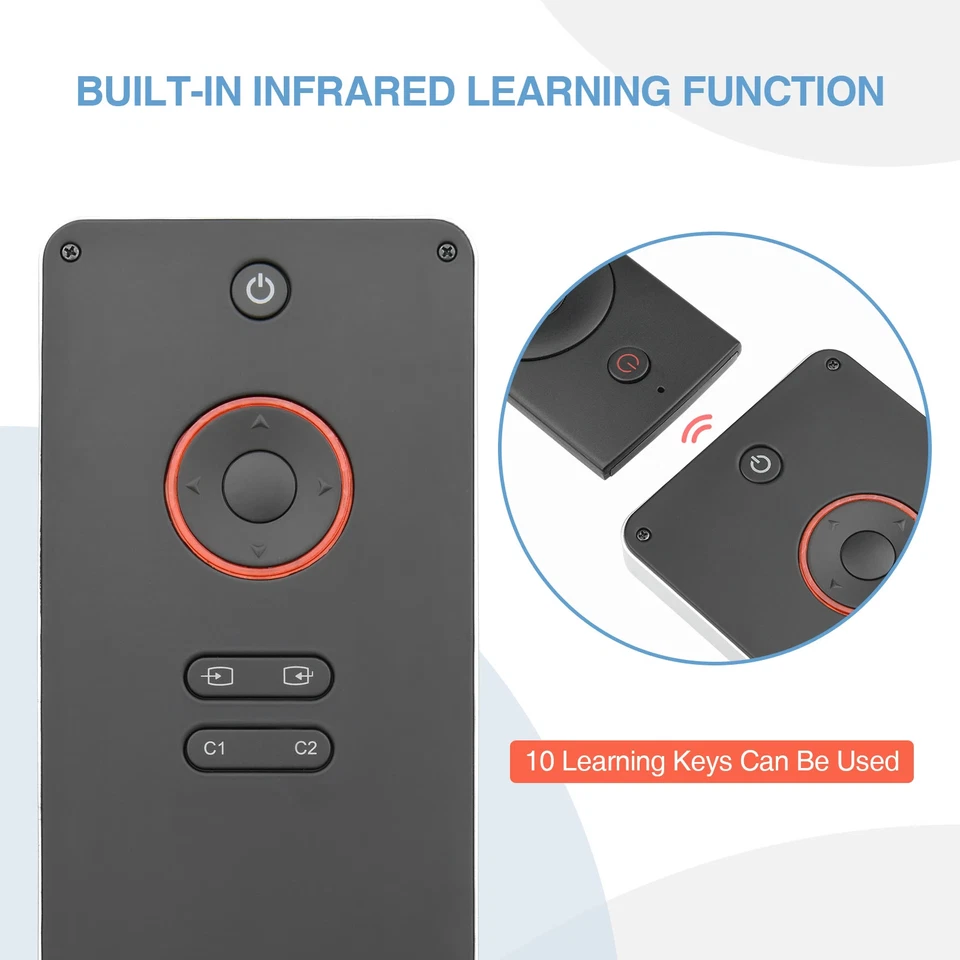 Bluetooth Keyboard,Backlit 2.4GHz Wireless Keyboard with IR Learning Touchpad - Image 4 of 4