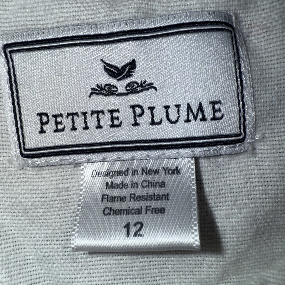 Petite Plume Flannel Nightgown Size 12 Girls Green Skiers Christmas - Image 3 of 4