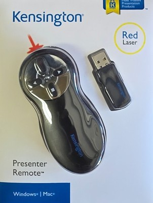 Kensington Wireless Presenter w/Red Laser Pointer (K33374USA) Brand New In Box