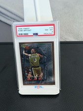 1996 Topps Finest APPRENTICES #74 Kobe Bryant Rookie Card (RC) Lakers HOF PSA 8