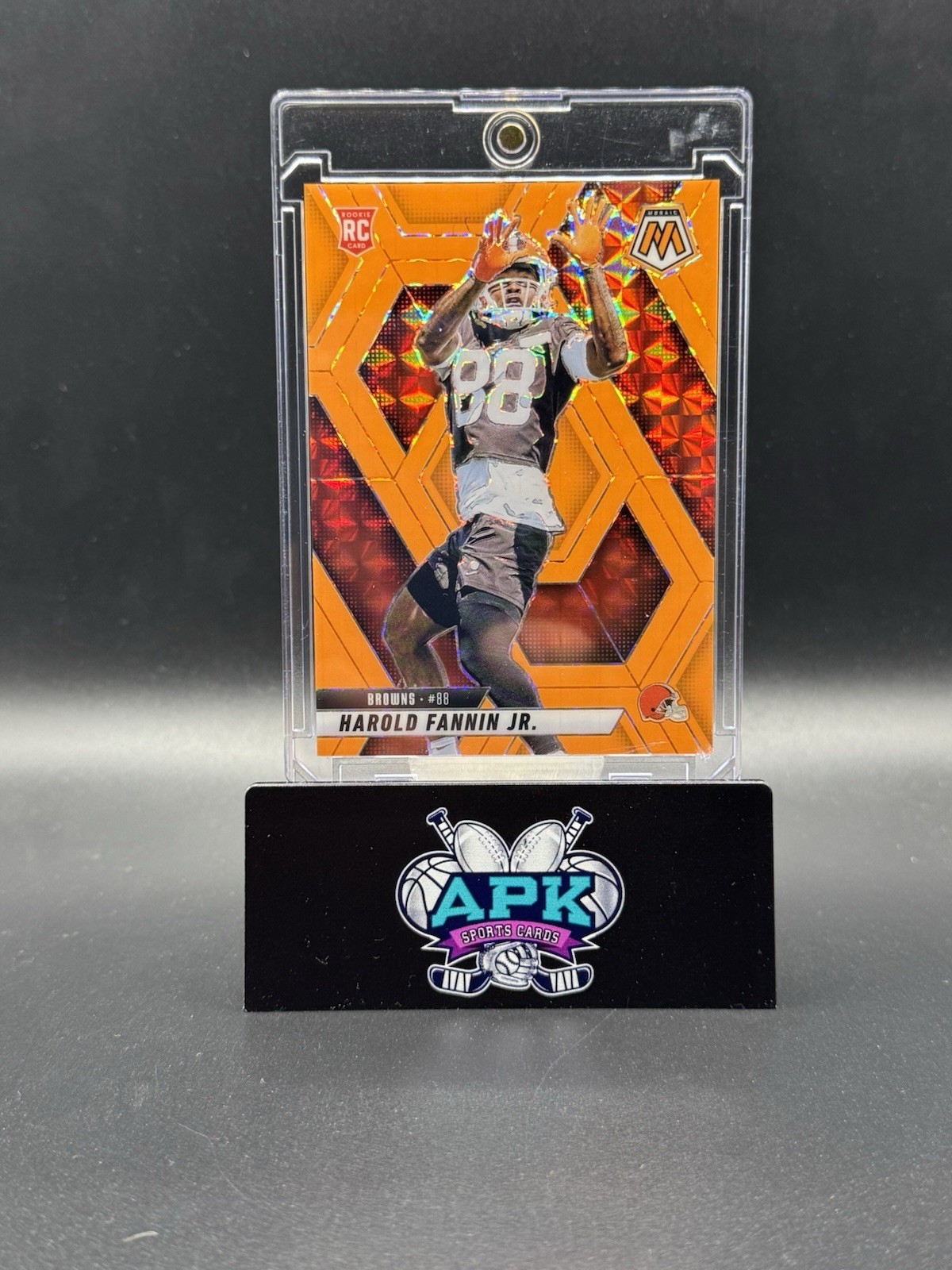 Harold Fannin Jr. Rookie RC Orange Fluorescent 2025 Mosaic #384 Browns /25