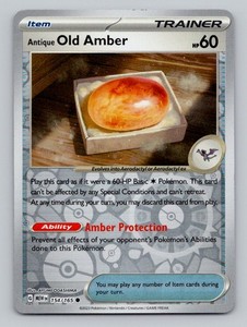 Reverse Holo Old Amber #84/100 Uncommon Majestic Dawn Pokemon
