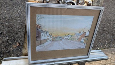 Gerahmtes Aquarell Gemälde ''Ness Wirral'' signiert Robin C. Regan 2008 MZE50326F