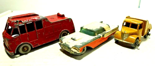 Vintage Matchbox Lesney Gray Wheel Junk Diecast Car Lot of :  Restore or Parts