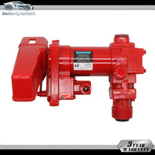 Rotary Vane Fuel Transfer Pump Heavy Duty Cast Iron Gas Diesel 12V DC 15GPM