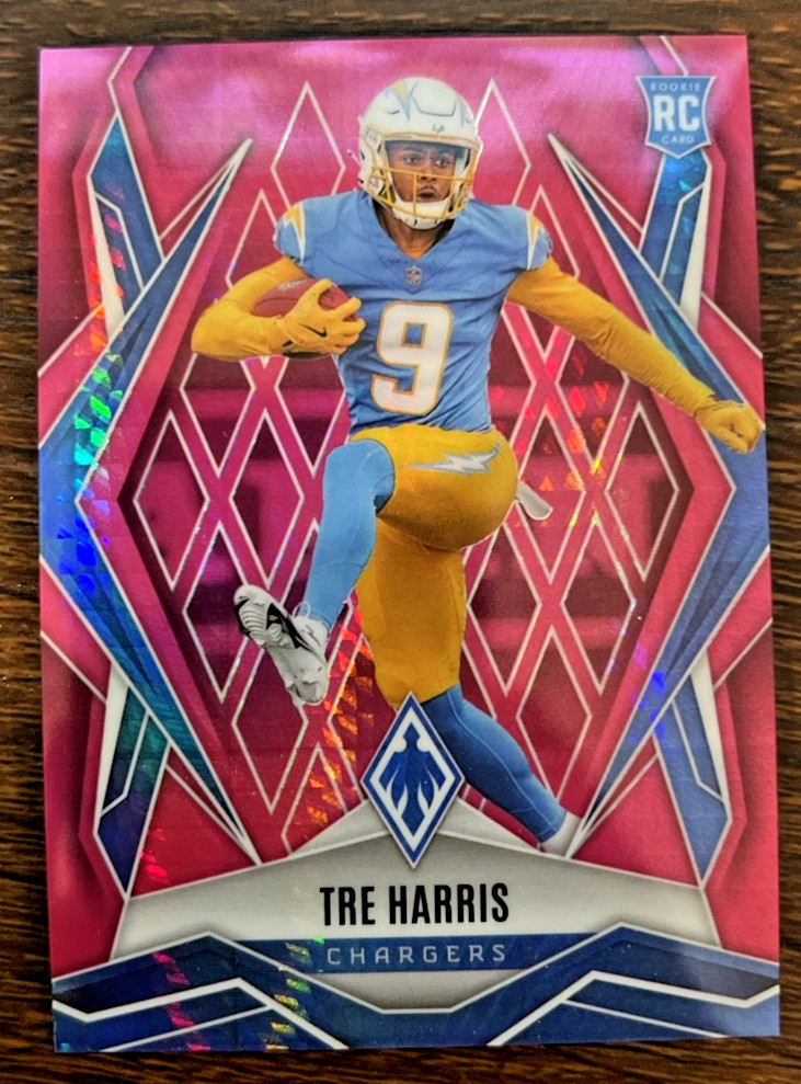 2025 Panini Phoenix - Rookies Tre Harris #160 Pink Hyper /299 (RC)