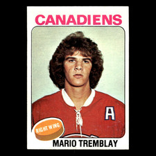 Mario Tremblay Rookie #223 1975 Topps Montreal Canadiens Hockey Card NHL EX. rookie card picture