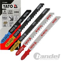 Yato StichsÄGeblÄTter T-SCHAFT Profi Set 5-Tlg. StichsÄGeblatt Metall Holz Pvc