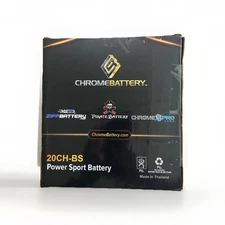 NWT Chrome Battery 20CH-BS High-Performance No Maintenance Battery
