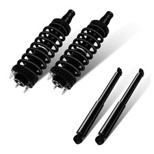 - 2Pcs Front Complete Struts Spring Assembly  2Pcs Rear Shock Absorbers Fit