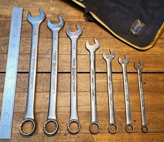 Rare Vintage HAZET Whitman SIZE Wrench SET • 1/2W To 1/8W & Vinyl Case ☆GERMANY