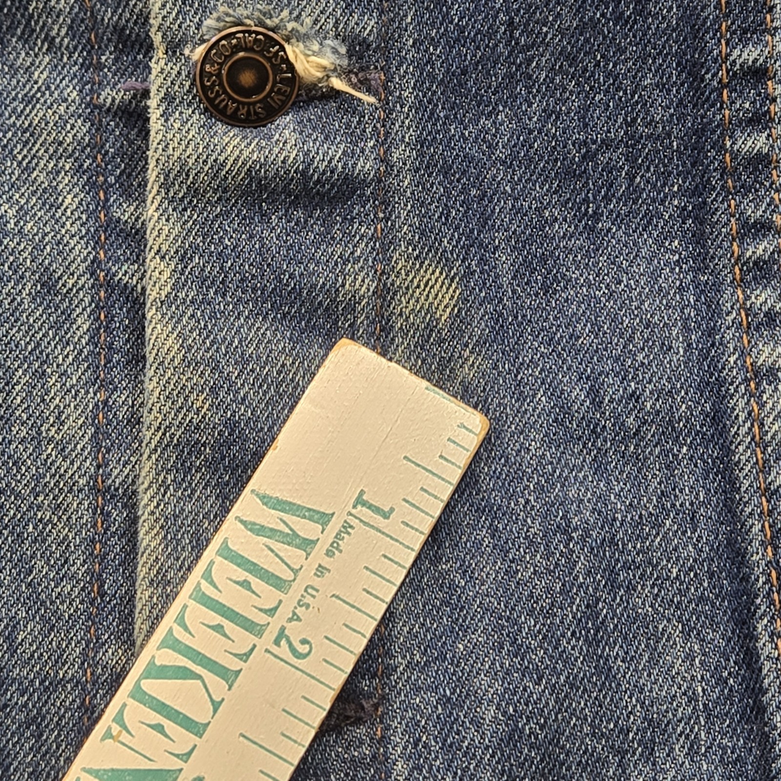 Vintage Levi's 70506-0216 Trucker Jacket Mens 36 Blue Jean Denim Made in USA 90s thumbnail 17