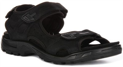 Ecco Offroad Nubukleder Trail Wandern Sandalen schwarz Herren UK 6 - 12