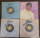 LOT OF 6 MICHAEL JACKSON AND JACKSON 45 RPM 7 INCH RECORDS