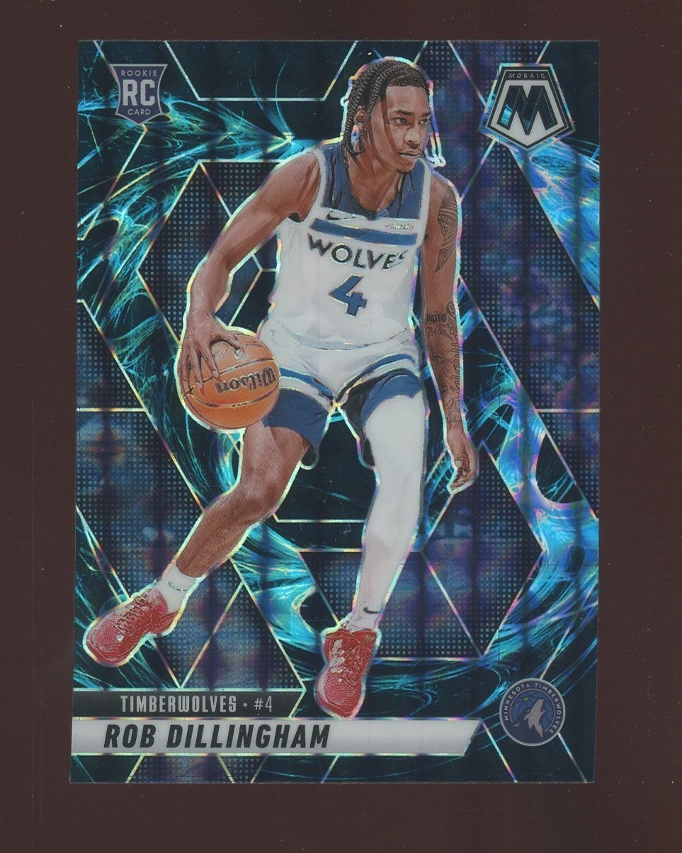 2024-25 Mosaic Genesis #218 Rob Dillingham Timberwolves RC Rookie SSP CASE HIT