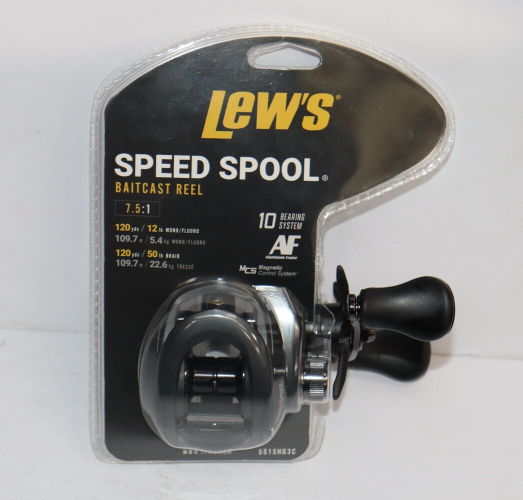 Lew's Speed Spool SS1SHG3C 7.5:1 Baitcast Fishing Reel - Rig