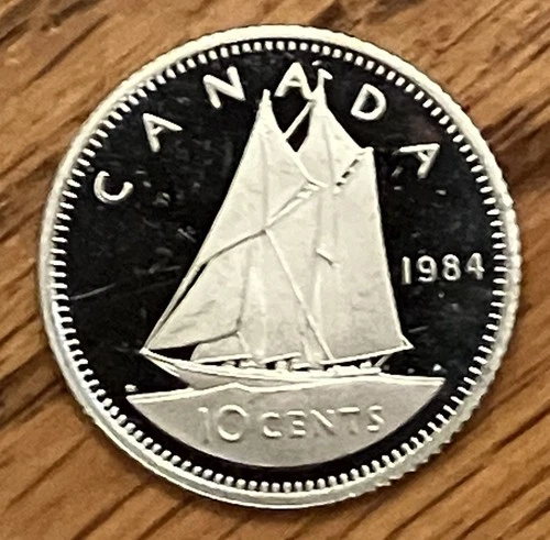 1984 Canada 10 Cents — photo from the most recent tracked eBay sale