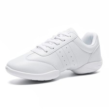 Cheer Shoes Girls White Dance Shoes Youth Cheerleading Sports Training Athlet...
