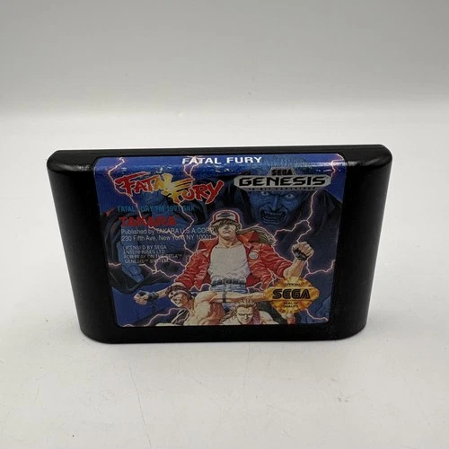 Vintage Fatal Fury Sega Genesis Video Game Cart Only Takara Japan NTSC Fighting