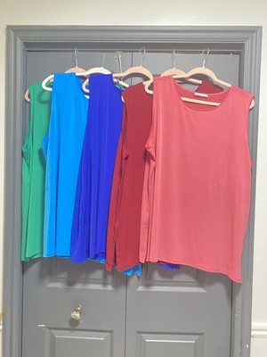 zenana tank top s In Plus Size 3xl- Lot Of 5 Tops In Different Colors