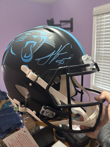 Julius Peppers Autographed Signed Carolina Panthers Helmet Beckett Authenticated 
