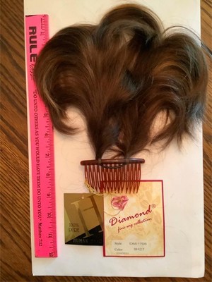 DMH706 100% REAL HUMAN HAIR 2 Bendable 5 WIRES 4  Hair UP-DO BROWN AUBURN 8/27
