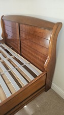 French Manoir Sleigh Bed, Bateau Lit, low end.