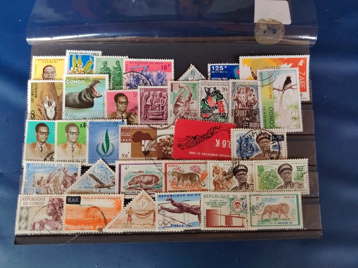 + de 30 sellos Congo (lote DF 10)
