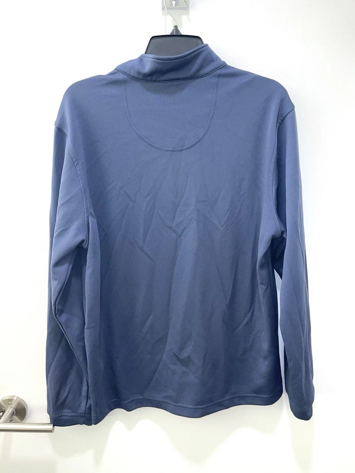 Pebble Beach Half zip dry luxe performance sweater men's medium blue camo used - Image 3 of 4