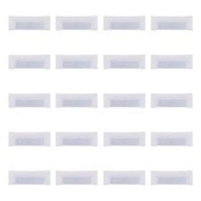 20Pcs Covered Drapery Weights, 28g Iron Curtain Bottom Weights, White