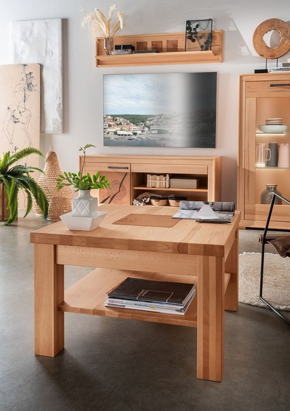 Couchtisch Beistelltisch 70X70Cm Massivholz Buche Kernbuche Massiv GeöLt Neu Ovp-image