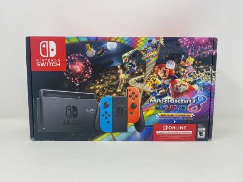 Nintendo Switch: 32GB Console - Mario Kart 8 Deluxe Bundle