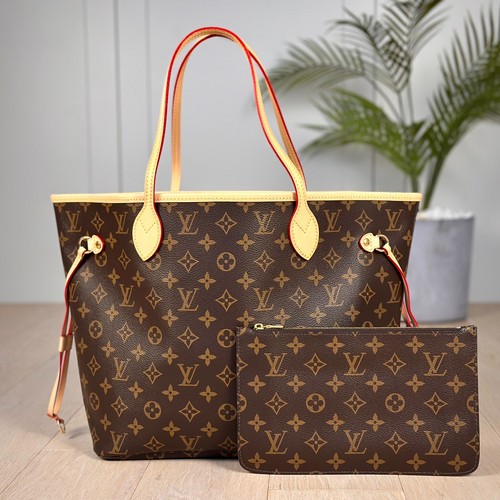 Authentic Louis Vuitton Neverfull MM Monogram Canvas Tote – Excellent Condition