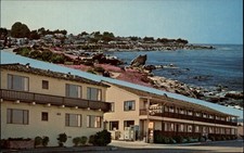 California Pacific Grove Ocean Front Motel two views Monterey ~ postcard sku761