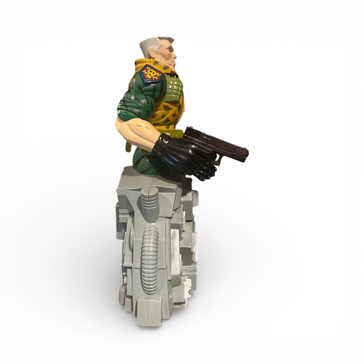 初版 ジム アンガー 1990 ユニバーサル プレス シンジケート磁器フィギュア 1998 Motion Sensor Talking Figure For Small Soldiers Chip Hazard
