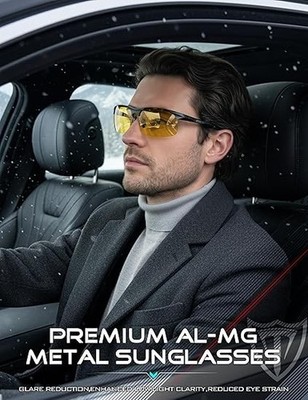 ATTCL Polarized Sunglasses Men Sports: UV Protection Anti 