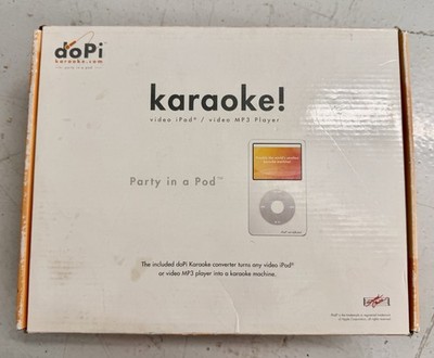 DoPi Karaoke Sound Design Video iPod / Video MP3 Player Party in a Pod