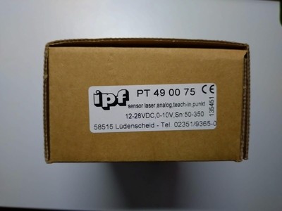 IPF Electronic PT 49 00 75; sensor laser