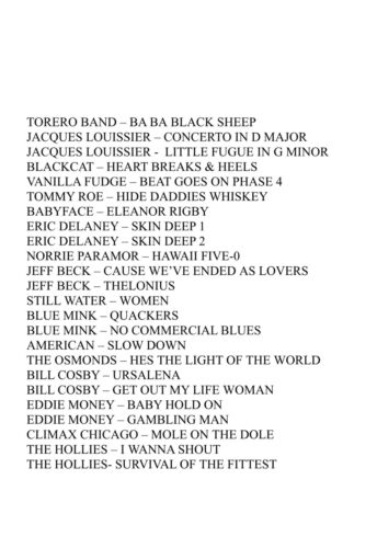Obscure, Dirty & Dusty Breaks Volume 1 Drumbreaks Open drum Samples Wav Cd Rom - Picture 4 of 5