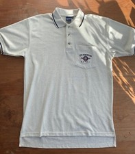 Vintage 90s St Thomas USVI Yacht Club Cotton Pique Polo Shirt Embroidered M