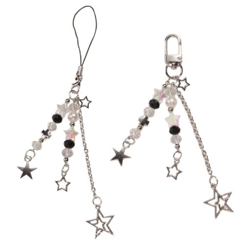 Pendant Key Chain Hollow out Star Pendant Key Rings for Phones Cute Jewelry - Afbeelding 1 van 10