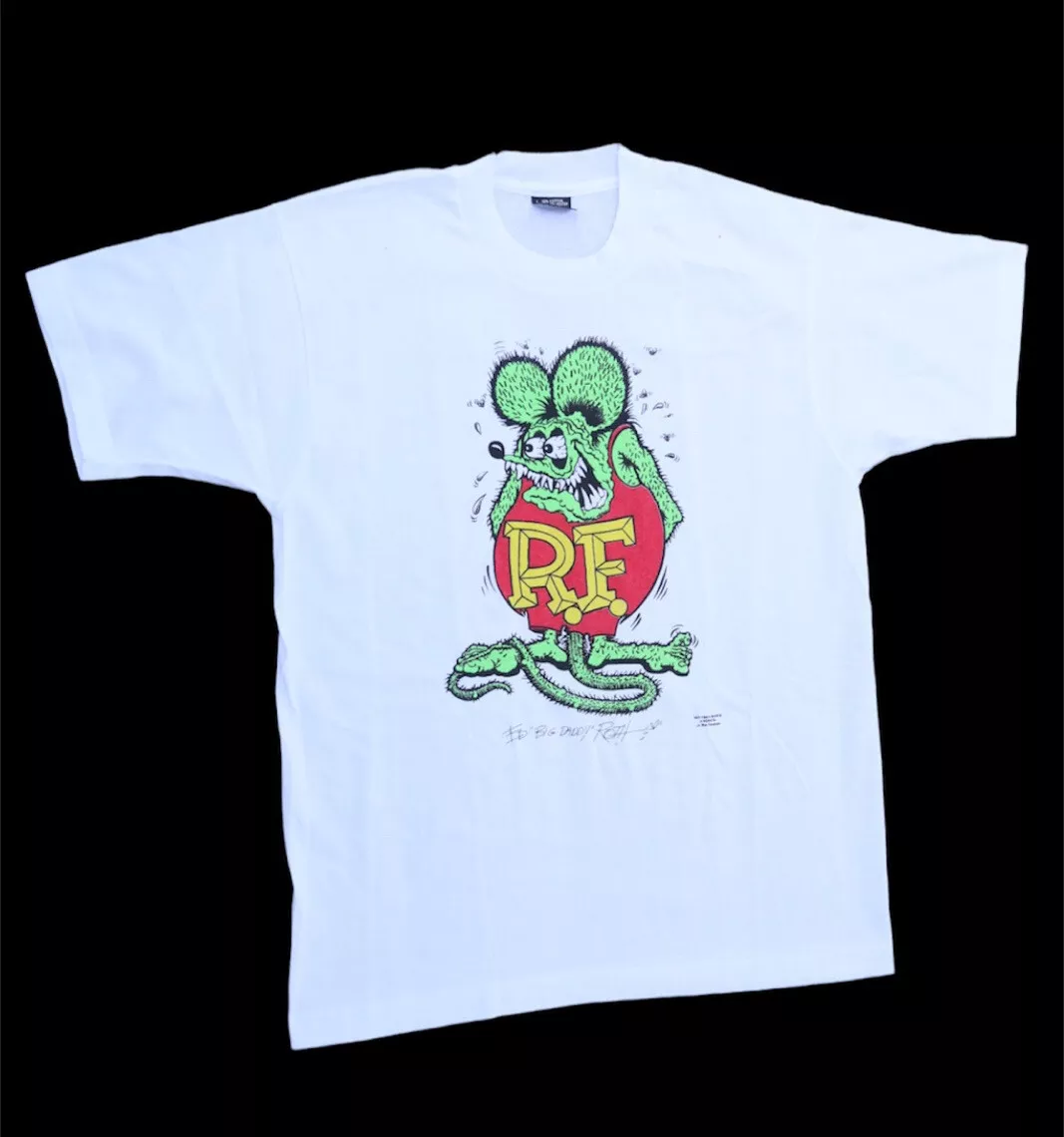 Vintage 1991 Rat Fink Ed Roth T-Shirt Size L