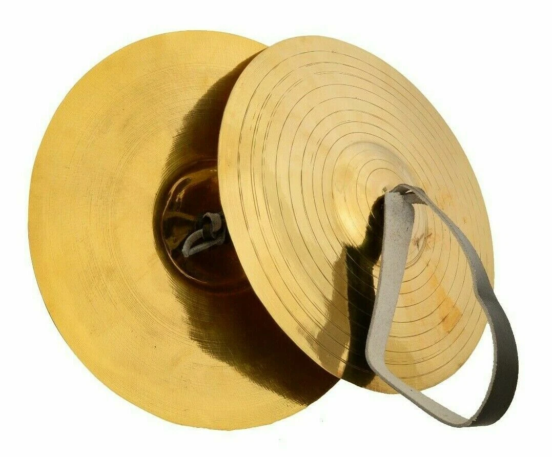 Unique Brass Manjeera Hand Percussion Musical Instrument Cymbals